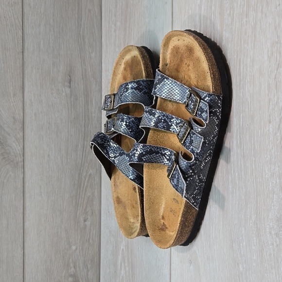 Naot Women 3 Strps Leather Sandals shoes sz 37/6 - Picture 1 of 12